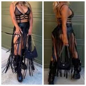 Club Exx Night Shadow Harness Dress